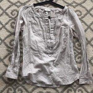 Light button up tunic h&m